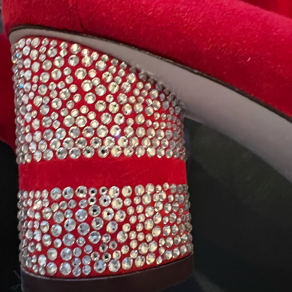 Stuart Weitzman Size 6.5 Suede Sock Booties With … - image 5